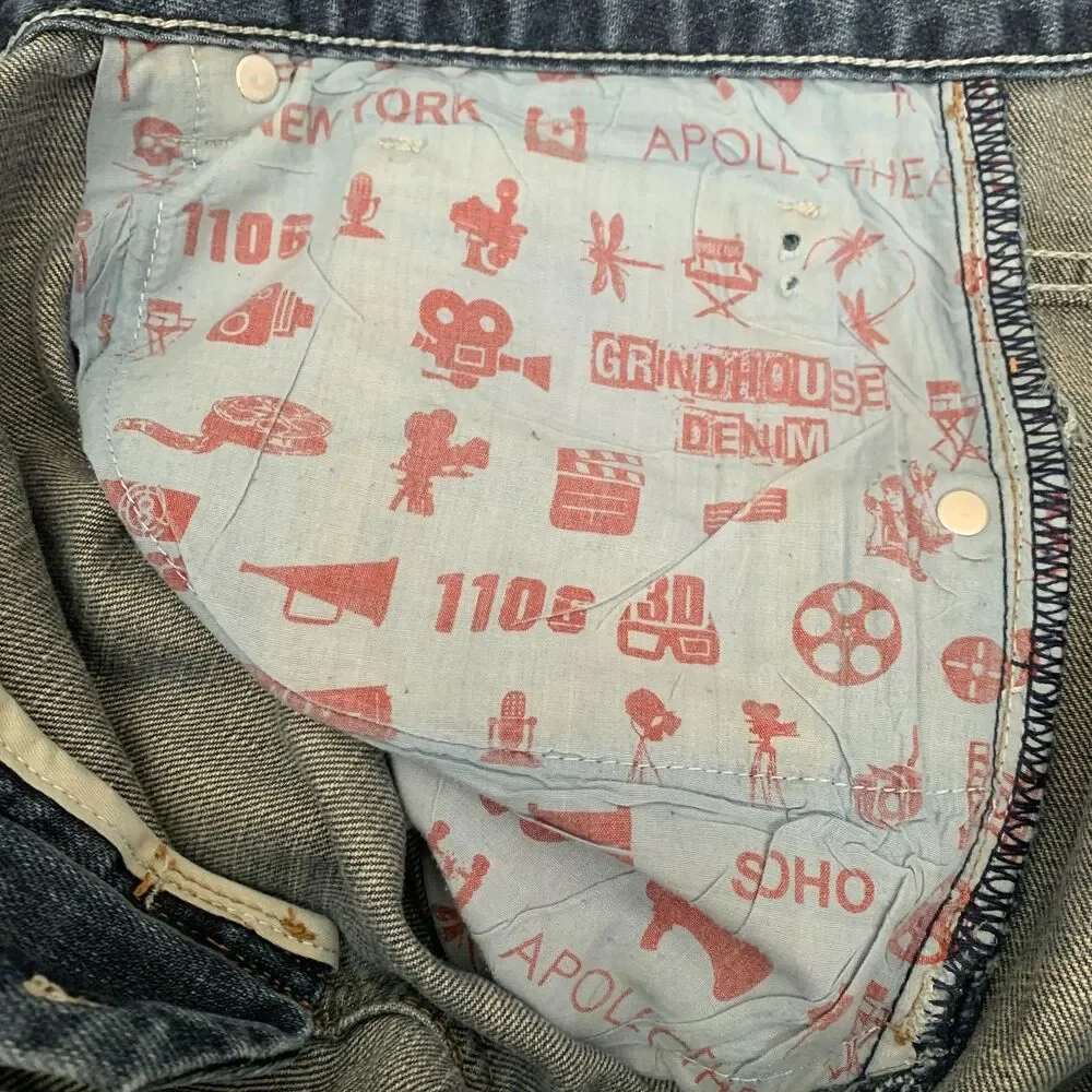 Grindhouse 1106 Men's‎ 38 Blue Denim Jean Shorts Dark Wash NWOT